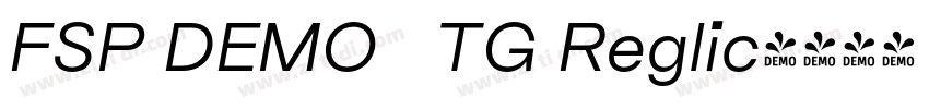 FSP DEMO   TG Reglic字体转换